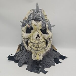Fun World Easter Unlimited Skeleton Skull Mask Medieval Spikes Halloween Costume